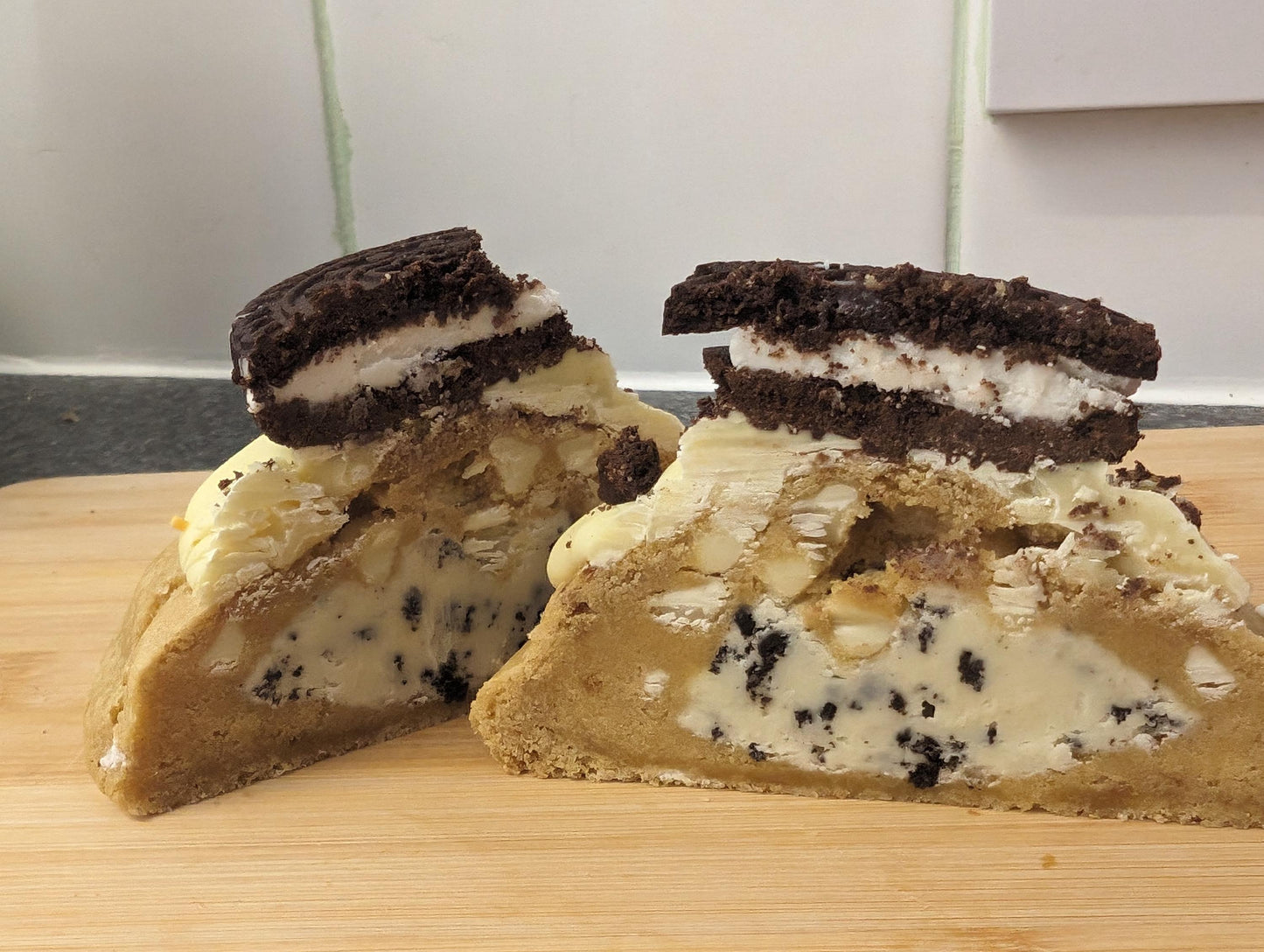 Gluten - Free Cookies & Cream Stuffed Cookie