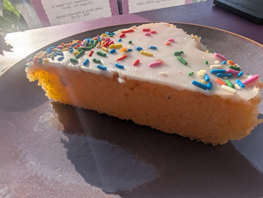 Gluten & Dairy Free School Cake Slice